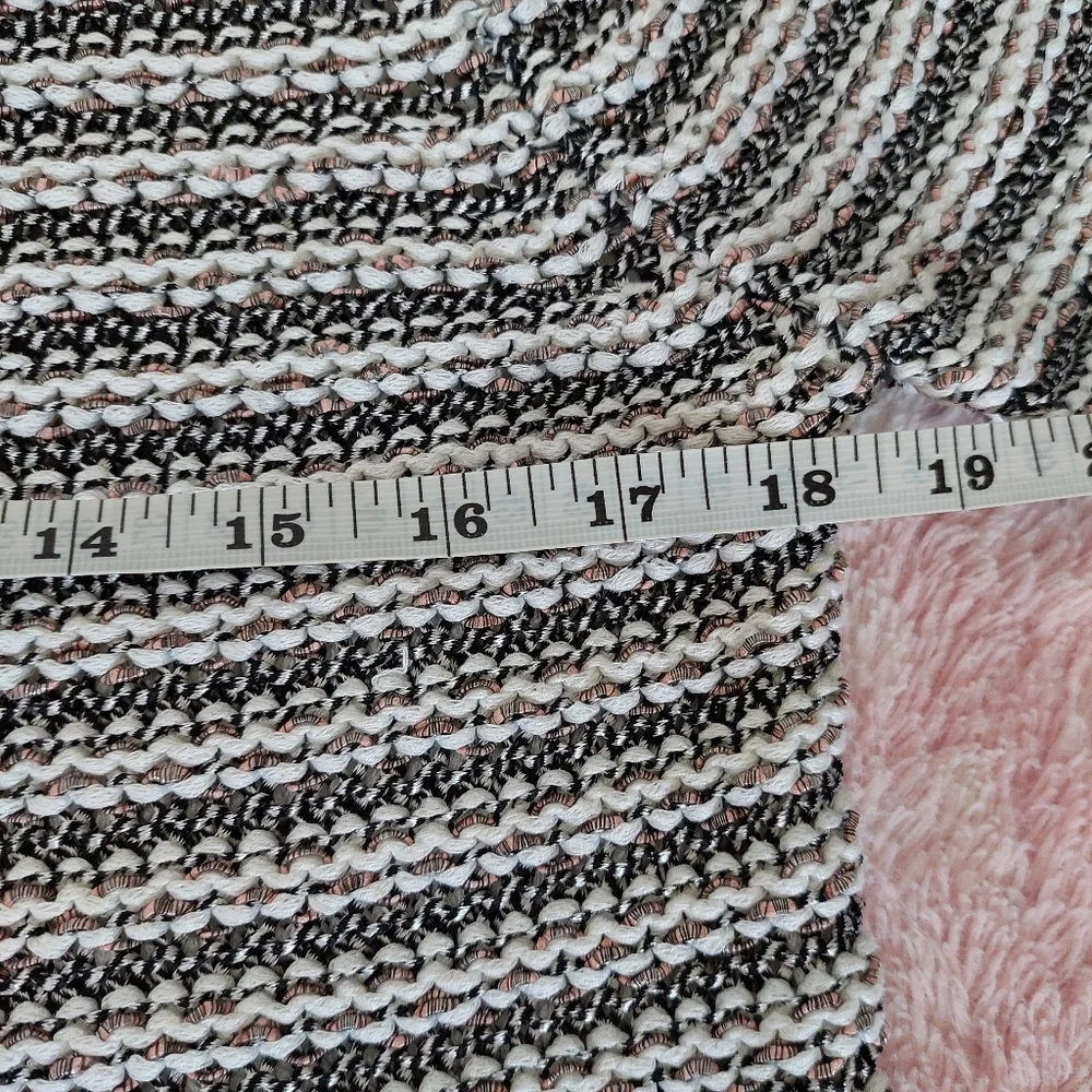 Rag and Bone Striped Metallic Long Sleeve Sweater‎ Size Small